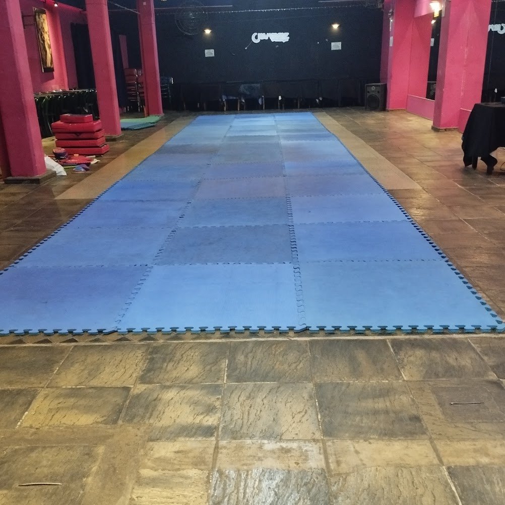 Dojang de Riobamba preparado para una clase